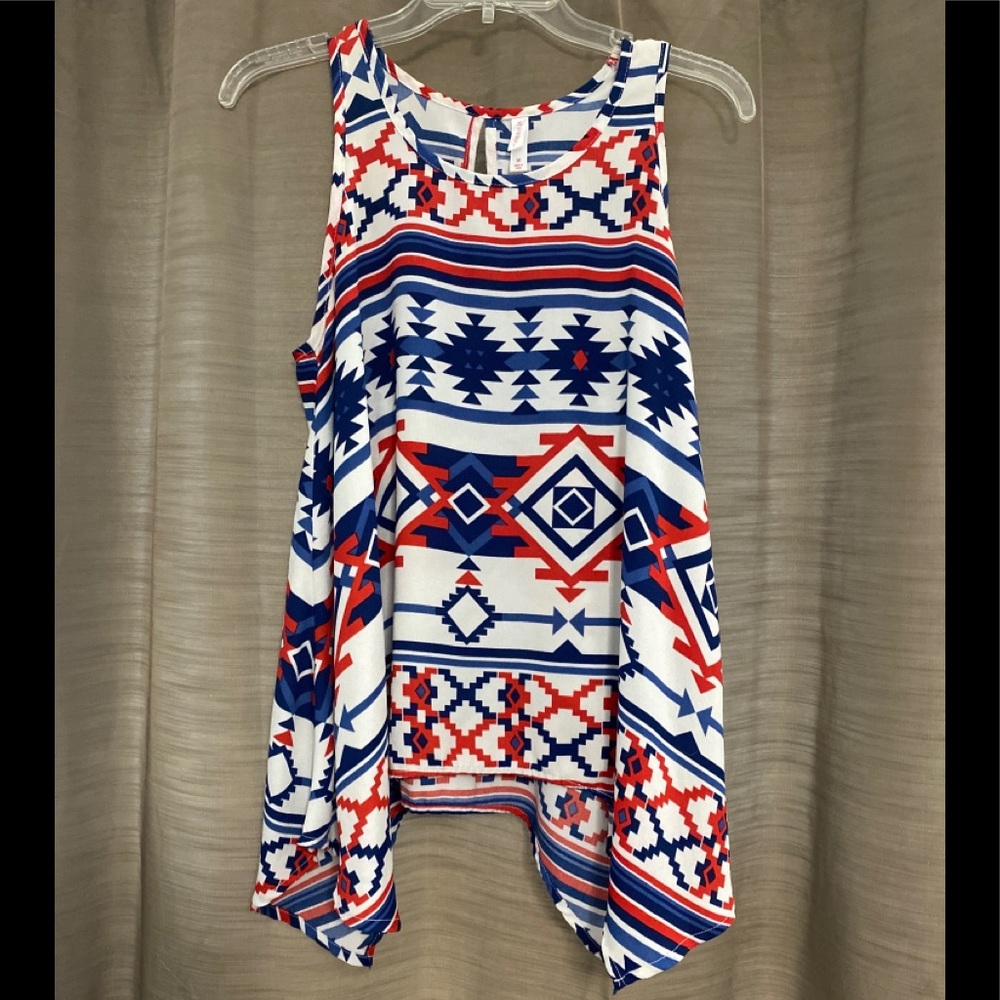 Xhilaration Boho High Low Blouse Medium